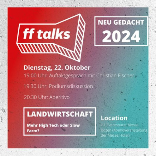 FF talks - LANDWIRTSCHAFT